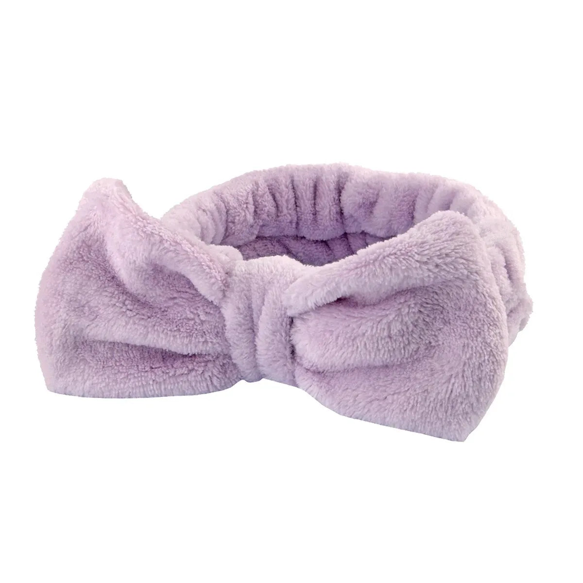 Bow Headband & Wristband Set | Soft Coral Fleece Hair Band for Washing, Yoga & Skincare - Zenflow Active