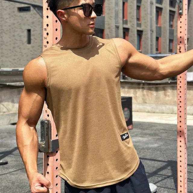 Men's Gym Tank top, Sleeveless Shirt, Breathable Sports Vest - Zenflow Active