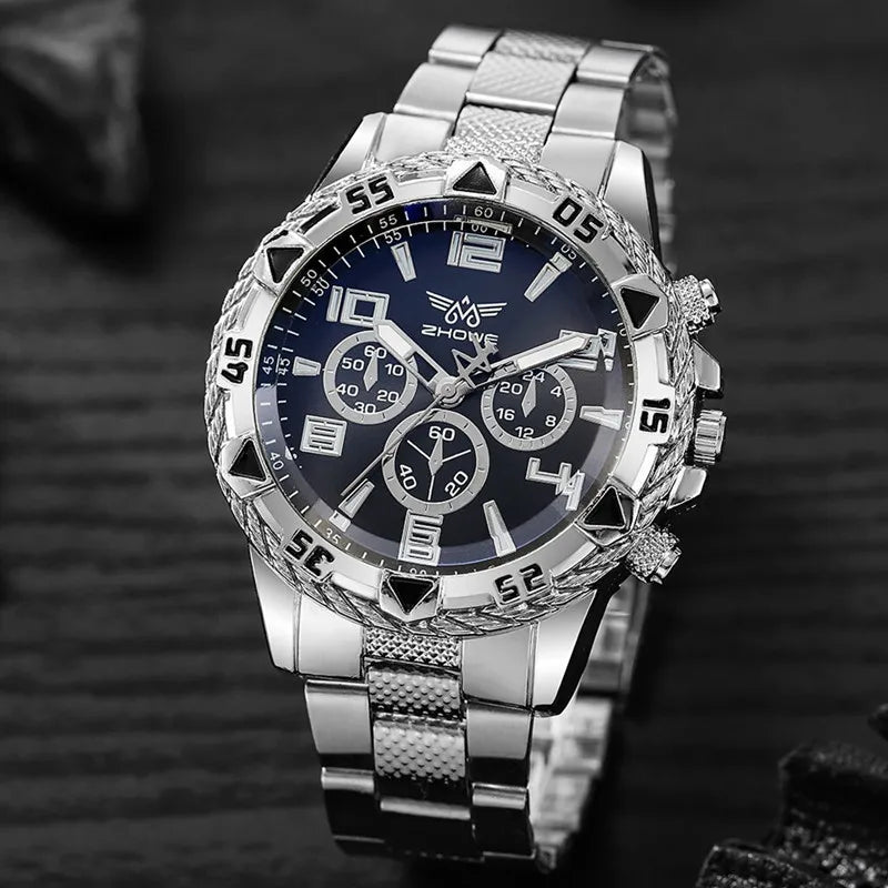 Watch For Men High Quality, Luxury, Simple WristWatch, Business, Full Steel, Sports - Zenflow Active