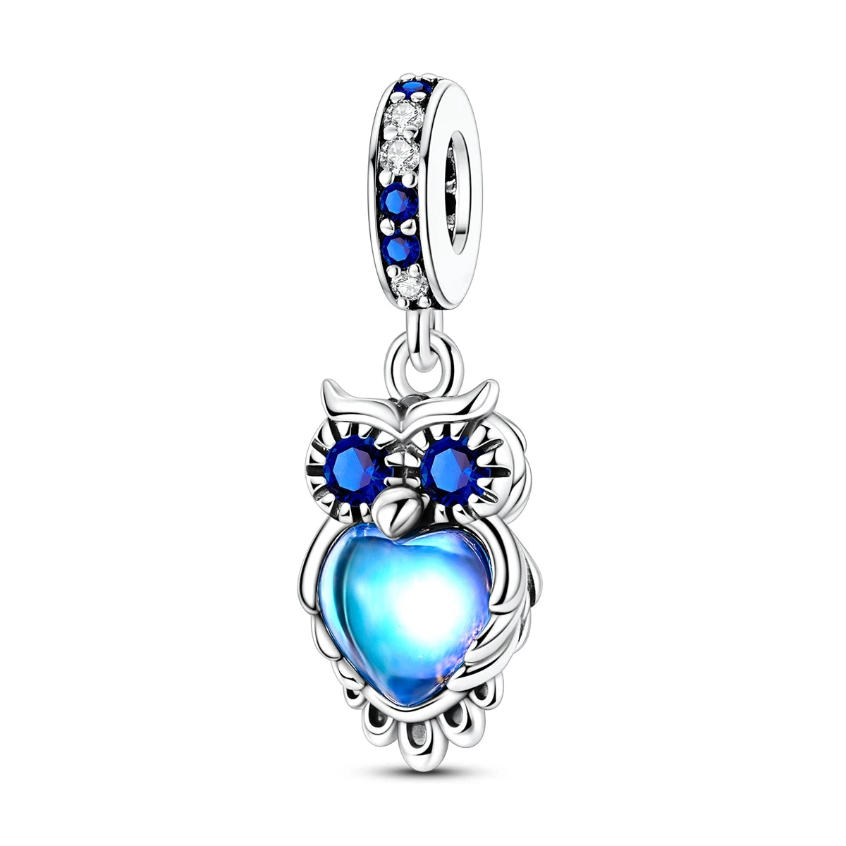 Charms Original 925 Silver Blue Beads Fit Bracelet Pendant Diy For Woman Fine Jewelry - Zenflow Active