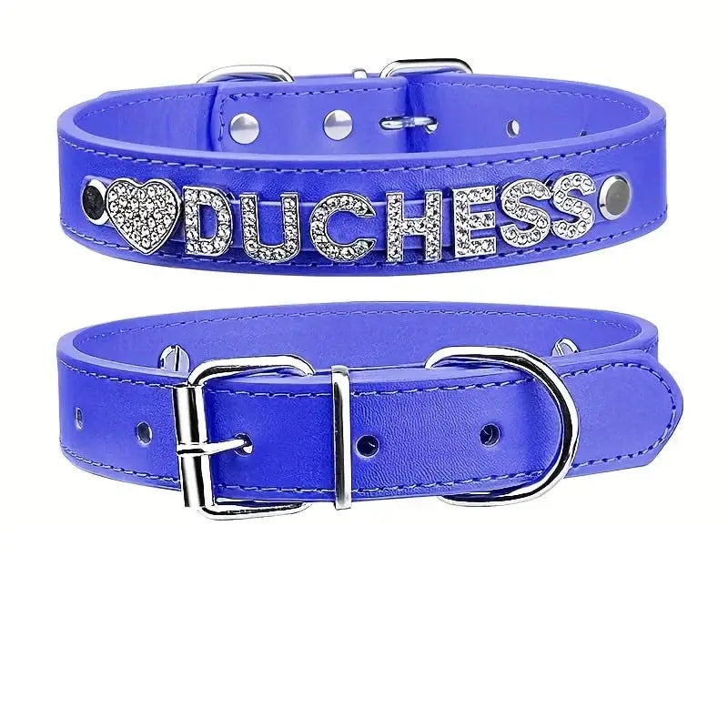 Personalised Leather Pet Collar | Custom Laser-Engraved Name Tag for Dogs & Cats - Zenflow Active