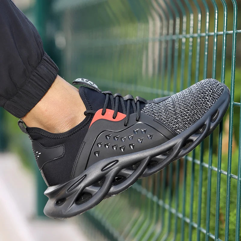 Men's Steel Toe Work Safety Shoes | Lightweight Indestructible Work Sneakers - Zenflow Active