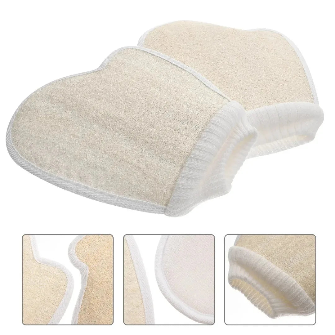 Loofah Exfoliating Bath Gloves | Body Scrubber Mitt – 1pc or 2pcs - Zenflow Active