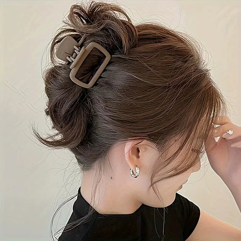 Square Hair Claw Clips — Elegant Lightweight 4-Pack for Women - Zenflow Active