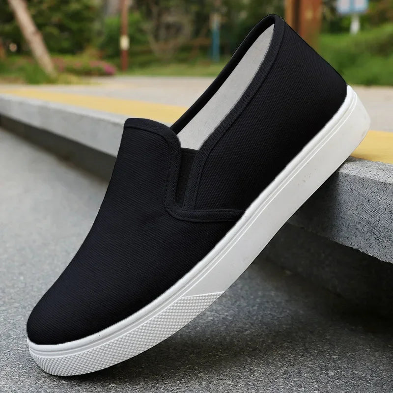 Women's Traditional Canvas Cloth Shoes — Breathable, Slip-On, Flat, Non-Slip - Zenflow Active