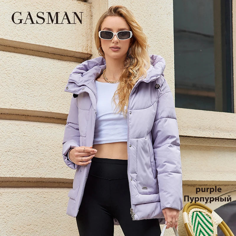 Women’s Hooded Slim-Fit Winter Padded Coat Zenflow Active