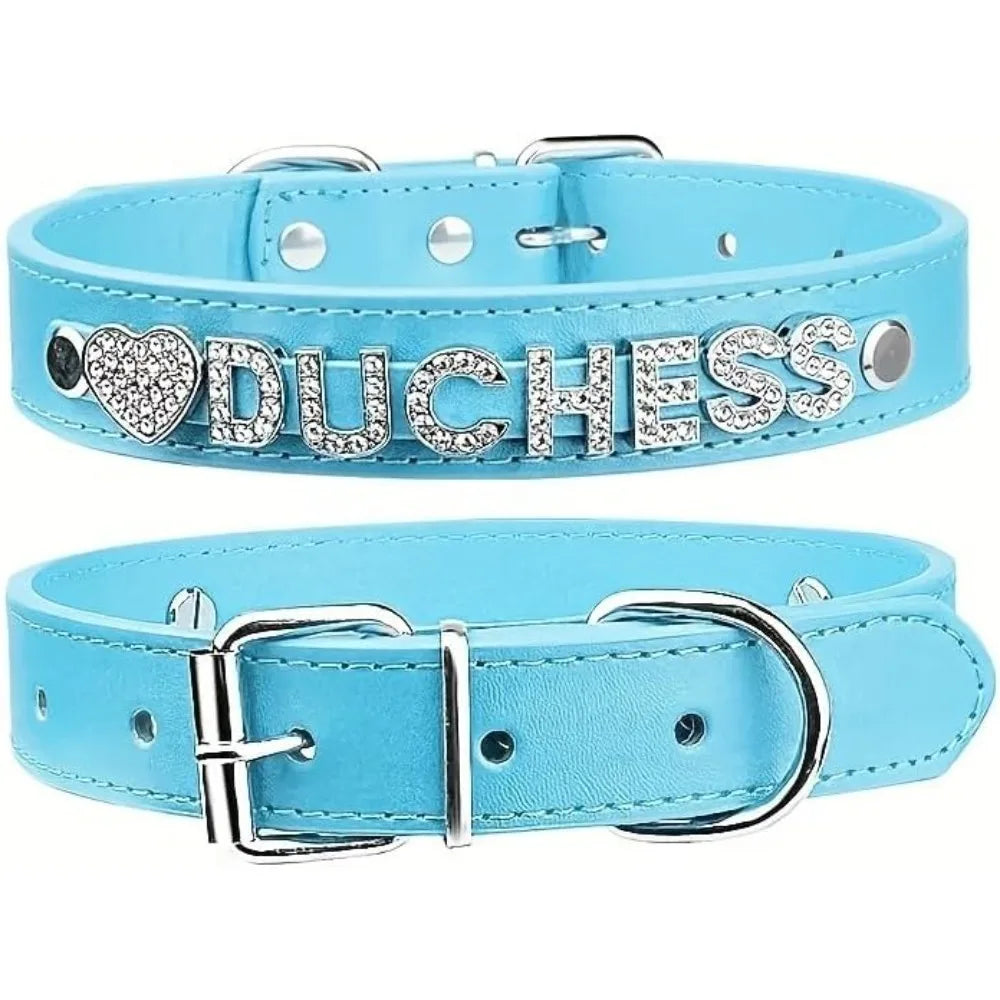 Personalised Leather Pet Collar | Custom Laser-Engraved Name Tag for Dogs & Cats - Zenflow Active