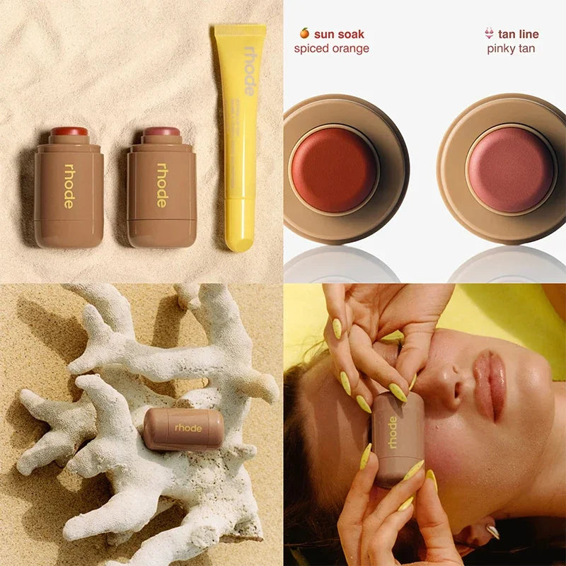 Pocket Blush Stick & Lip Gloss — Waterproof Shimmer, 11 Shades - Zenflow Active