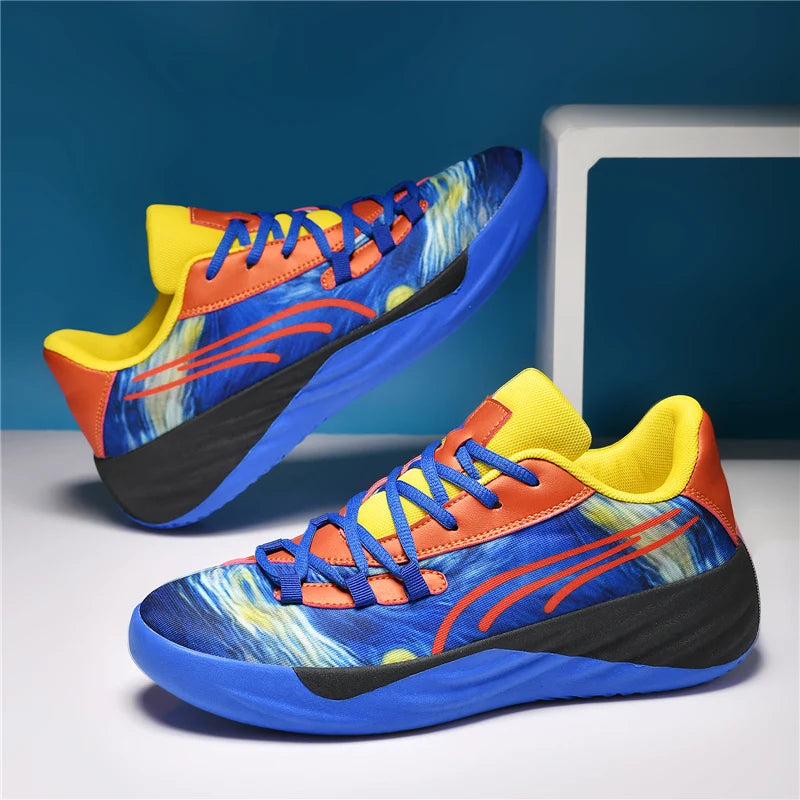Men's Professional High-Top Basketball Shoes | Breathable Anti-Slip Training & Game Sneakers - Zenflow Active