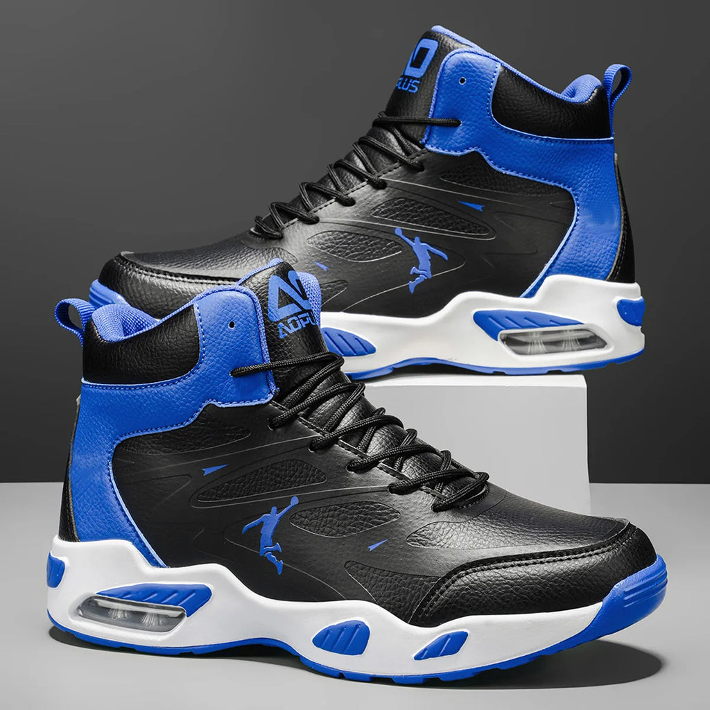 Men's High-Top Air-Cushion Basketball Shoes | Breathable Non-Slip Outdoor Sneakers - Zenflow Active
