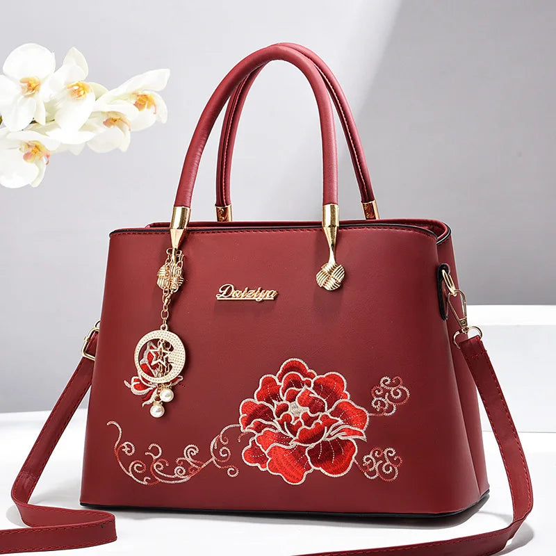 Women's Bag New Trend Niche Embroidered Shoulder Bag Luxury Handbag Tote Bag - Zenflow Active