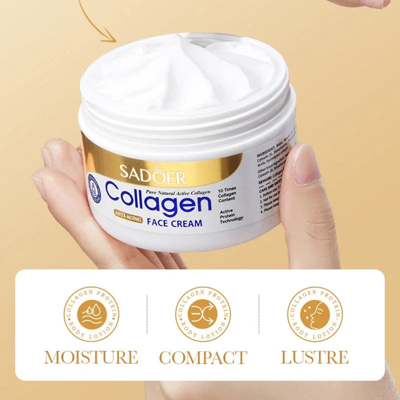 SADOER Collagen Firming & Hydrating Face Cream - Zenflow Active
