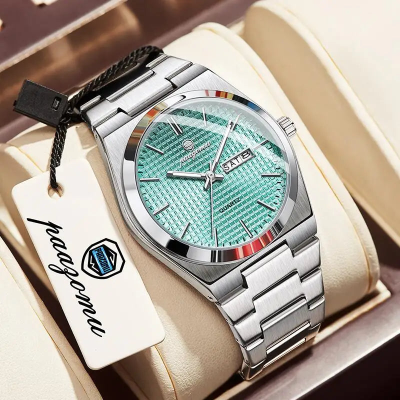 PAAZOMU M821 Chronograph Men's Watch — Automatic, Luminous, Waterproof, 9 Colourways - Zenflow Active
