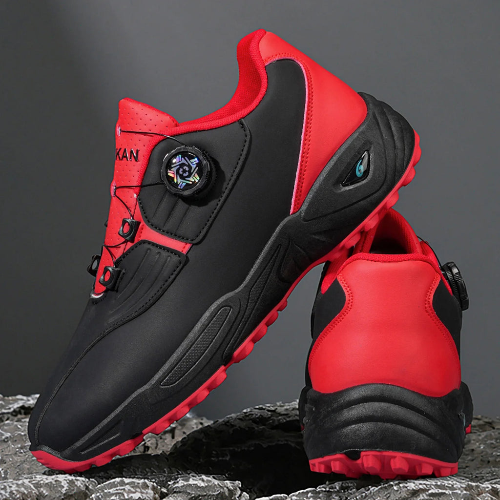 Men's Golf Shoes | Non-Slip Rotating Button Athletic Shoes for Ultimate Comfort - Zenflow Active