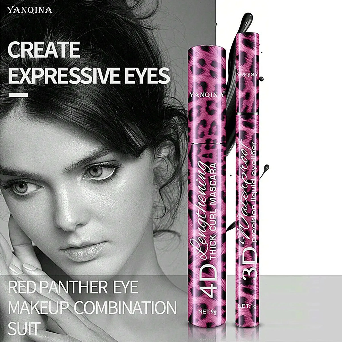 YANQINA 3-Piece Waterproof Eye Makeup Set Zenflow Active