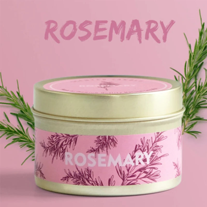 Smokeless Scented Aromatic Candles Creative Travel Tin Natural Soy Wax Scented Candles Wedding Decorative Candle Guest Gifts Box - Zenflow Active