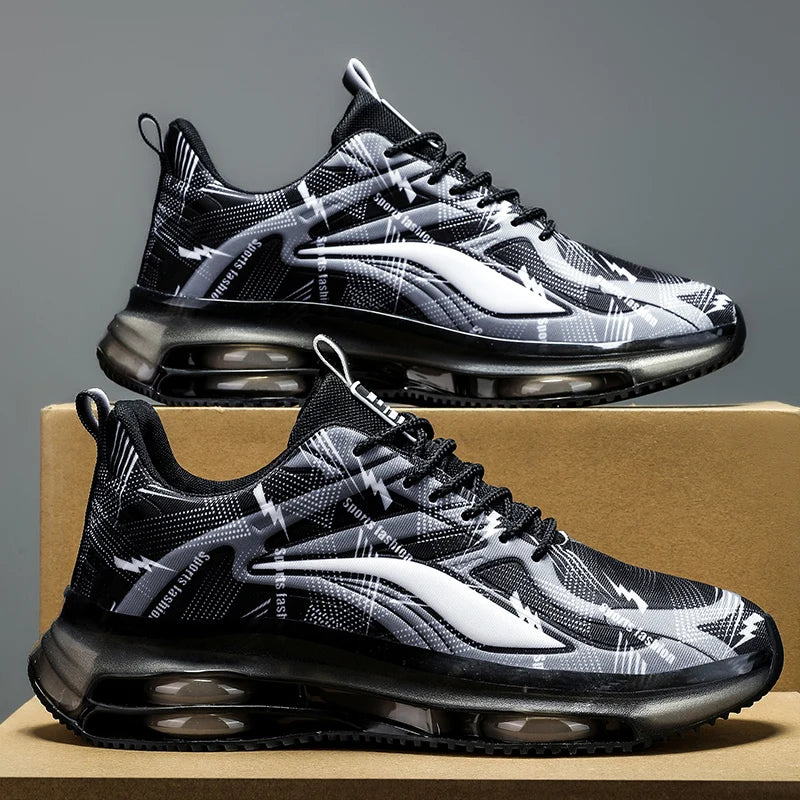 Men's Air-Cushion Basketball Shoes | Non-Slip Breathable Outdoor Trainers - Zenflow Active