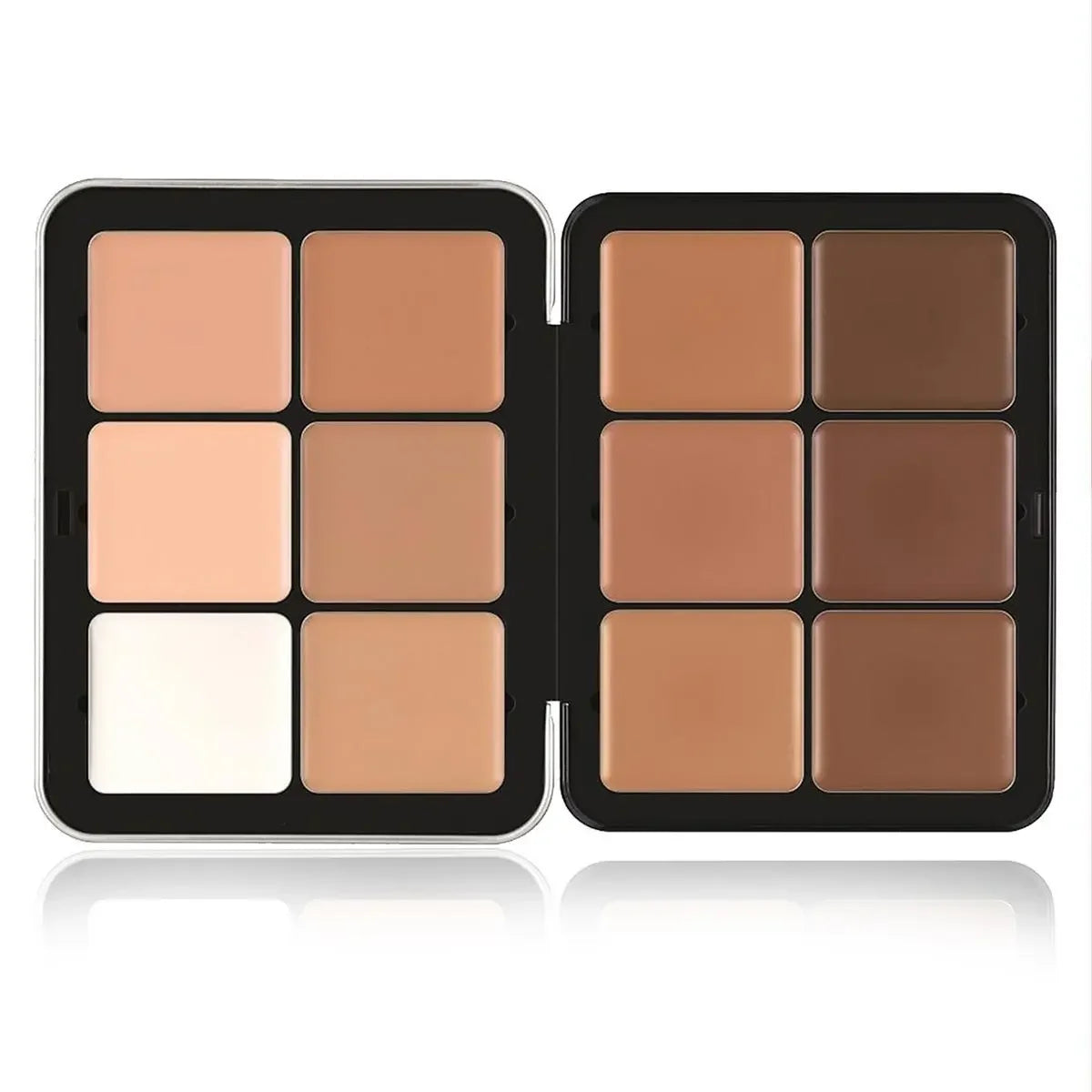 Iron Box Cream Blush & Concealer Palette – 12-Colour Matte & Pearlescent 2-in-1 - Zenflow Active