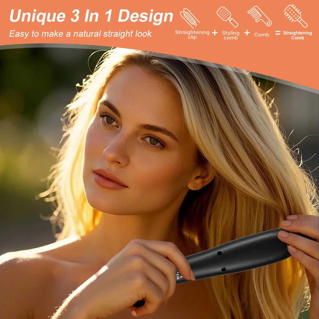 Portable Ionic Hair Straightening Comb - Zenflow Active