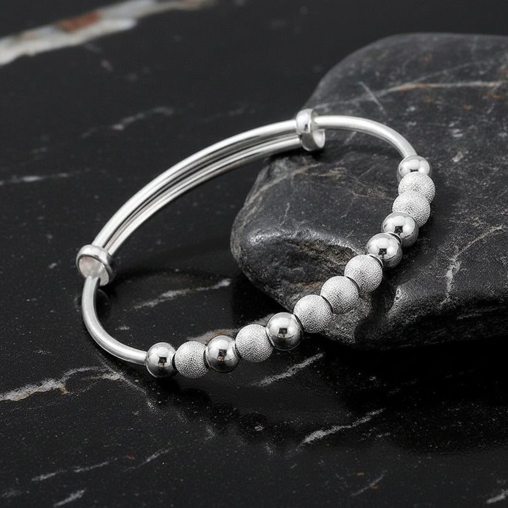 Charms 925 Silver-Color Luxury Beads Bracelets Bangles Cute For Women Fashion Party Wedding Jewelry Adjustable - Zenflow Active