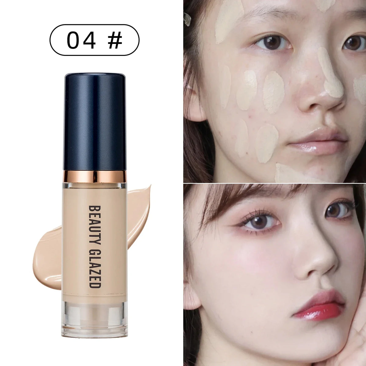 Beauty Glazed 6 Color Liquid Foundation Concealer - Zenflow Active