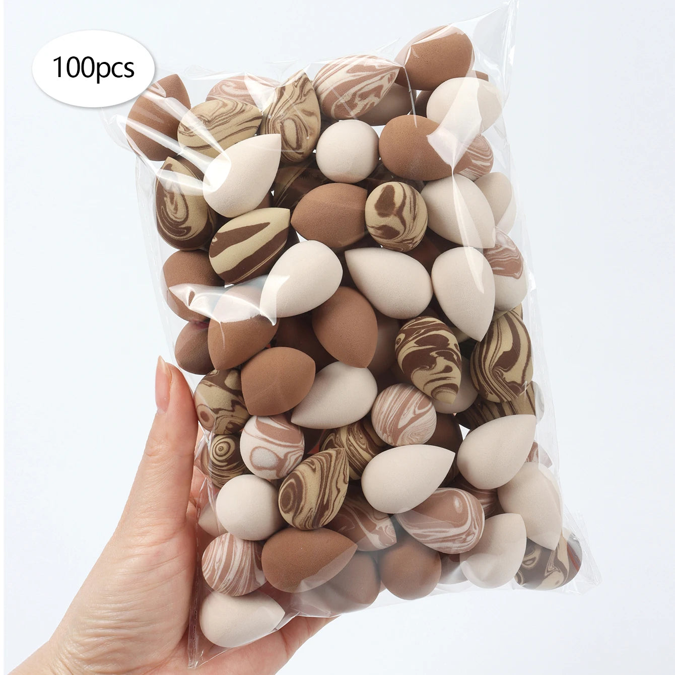 10/20/30/50/100Pcs Mini Makeup Sponges, Expand When Exposed to Water, Can Be Used Both Wet and Dry, Suitable for All Skin Types