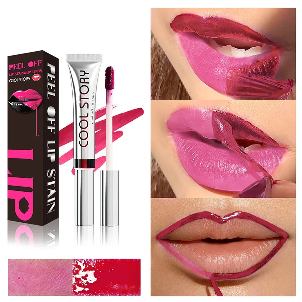 Lip Makeup Set, Built-In Lip Liner Outline + Matte Lip Gloss Fill In - Zenflow Active