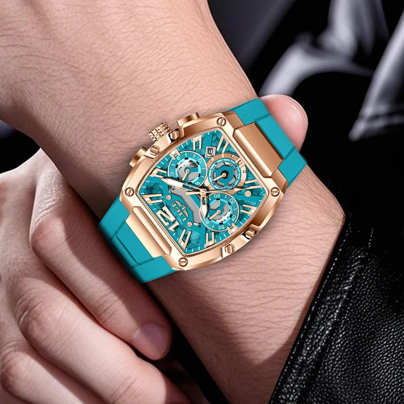 LIGE Men's Chronograph Sports Watch - Zenflow Active