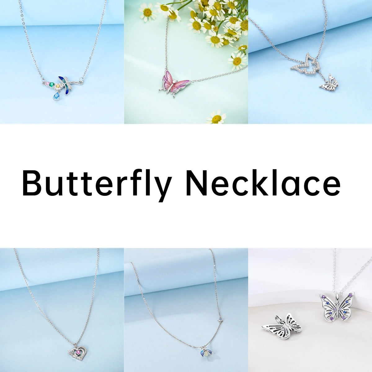 Butterfly Necklace 925 Sterling Silver Original Dragonfly Luminous Firefly Zircon Pendant Chain Link For Women Fine Jewelry Gift - Zenflow Active