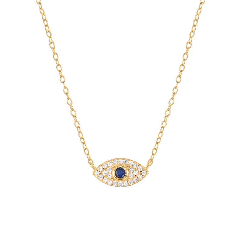 CANNER Crystal Zircon 925 Sterling Silver Necklace For Women Pendente Fine Jewellery Long Chain - Zenflow Active