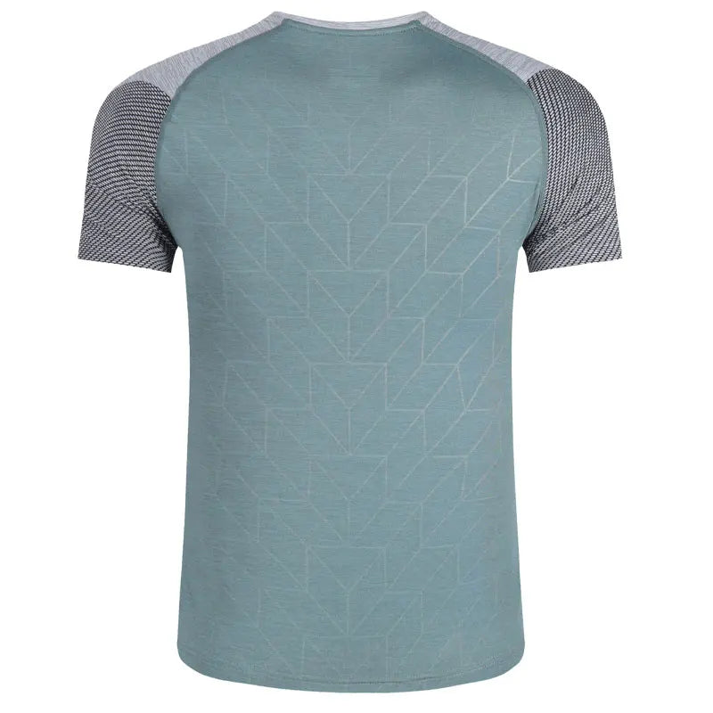 Men's Gym/Running/Jogging Short Sleeve Patchwork Print - Zenflow Active