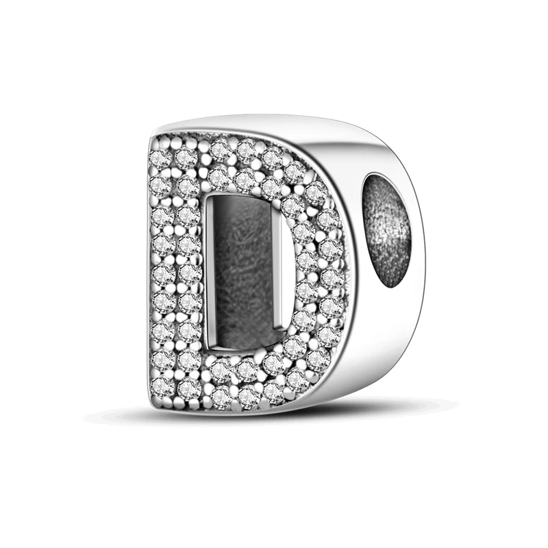 Charms Fit Original Bracelet A-Z Alphabet Charms Beads 925 Sterling Silver 26 Letters Charm for Women Girl DIY Fine Jewelry Gift - Zenflow Active