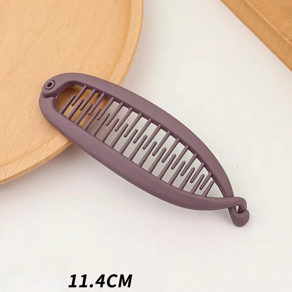 Matte Frosted Ponytail Banana Hair Clip - Zenflow Active