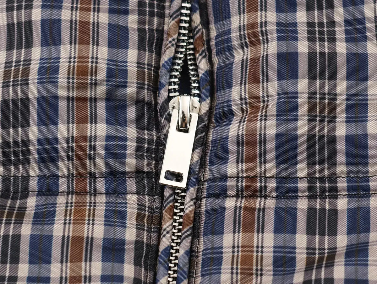Women's Loose-Fit Plaid Stand-Collar Jacket Zenflow Active
