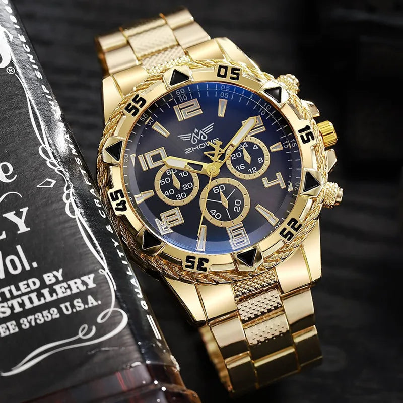 Watch For Men High Quality, Luxury, Simple WristWatch, Business, Full Steel, Sports - Zenflow Active