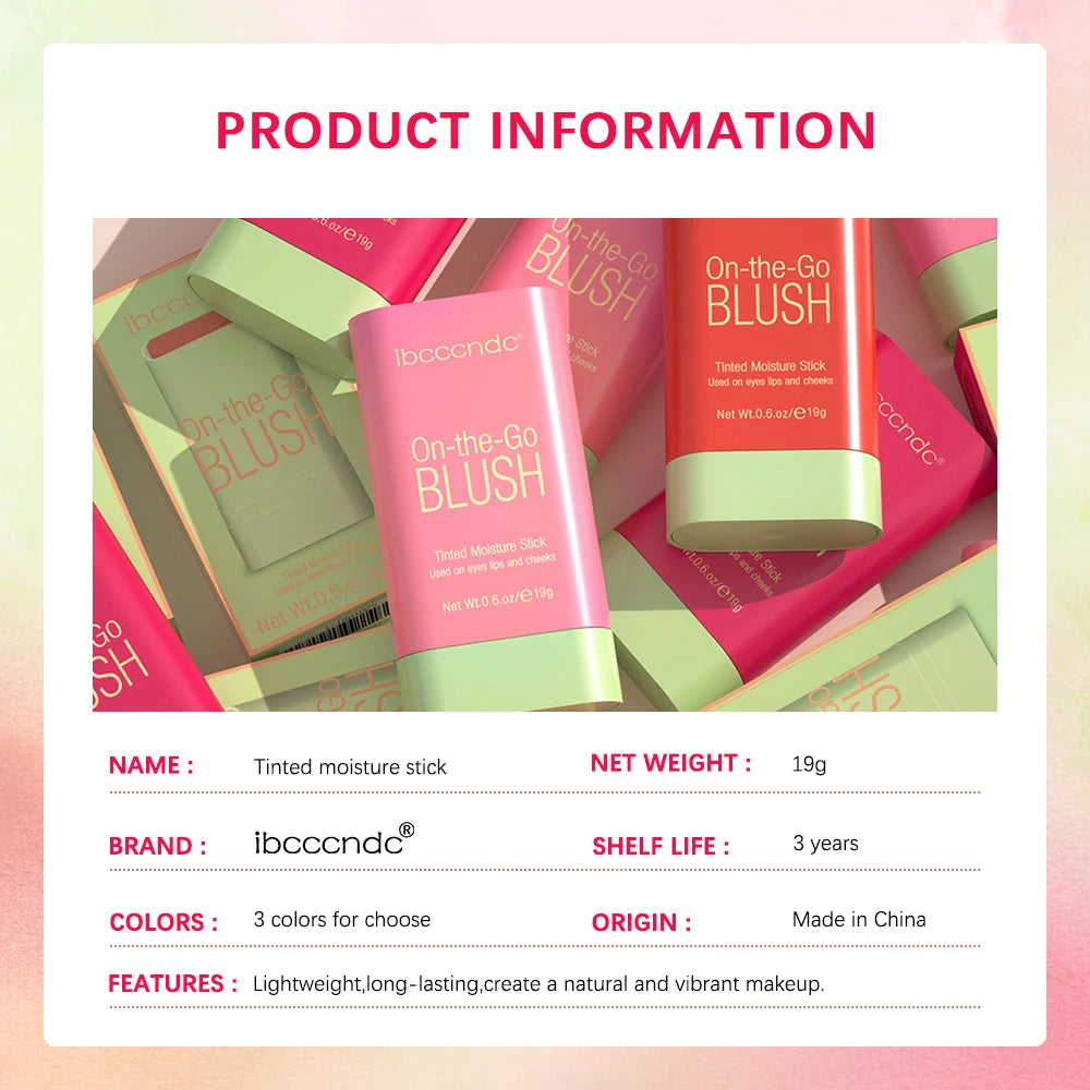 Multi-Use Cream Blush Stick — Cheeks, Lips & Eyes - Zenflow Active