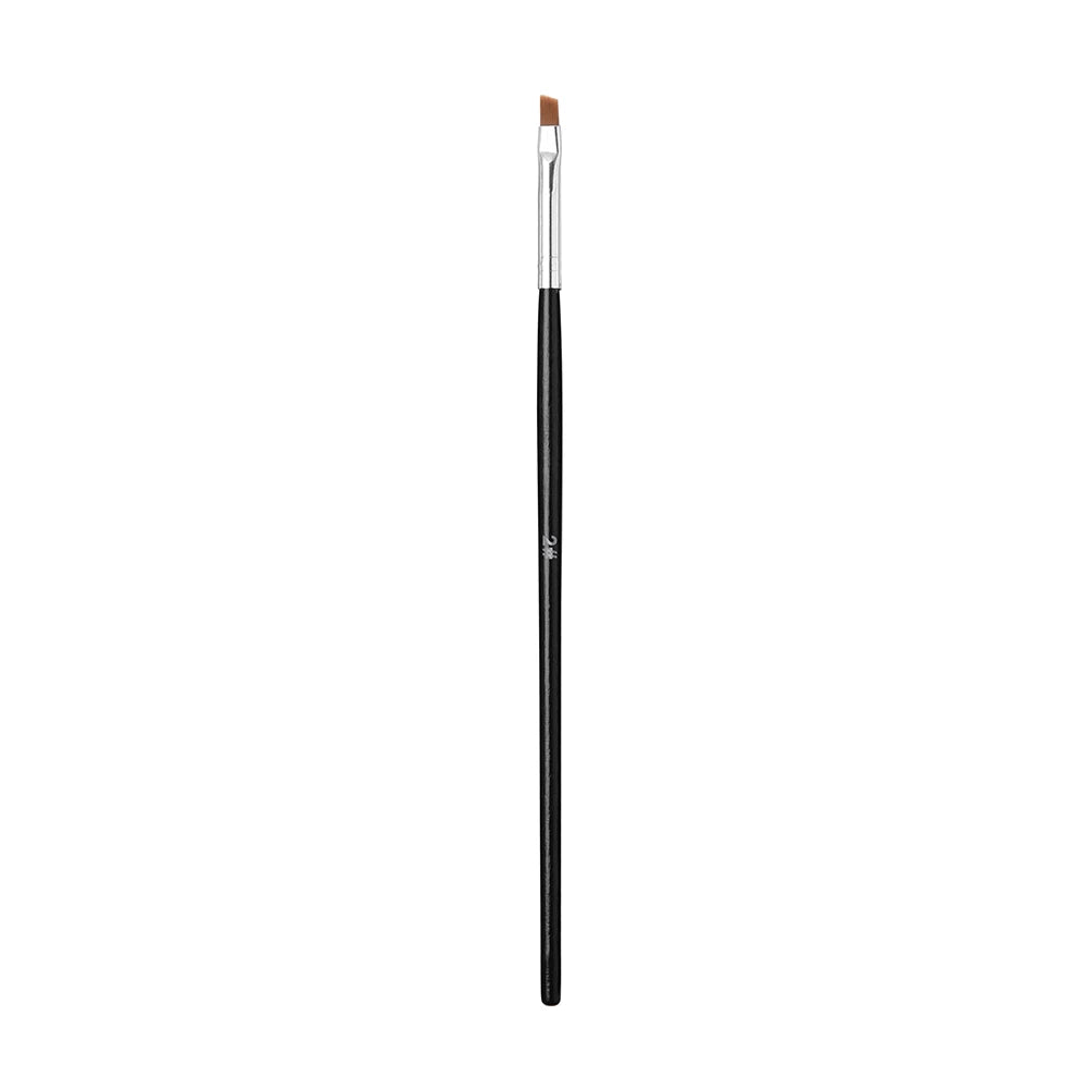 Nail Art Brush – Flat & Tilted Head | Nylon Hair, Wooden Handle | Sizes 1–6 - Zenflow Active
