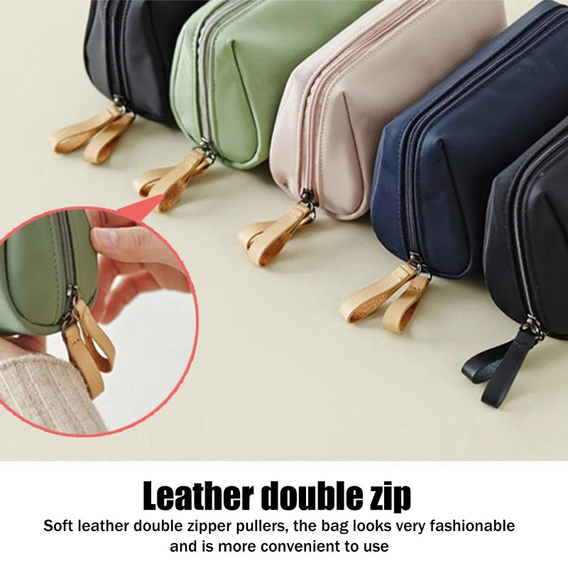 Makeup Bag For Small For Cosmetics Purse Portable Waterproof Cosmetic Bag Lipstick Storage Travel Zipper Pouch For Women Toiletry Organizer Case - Zenflow Active