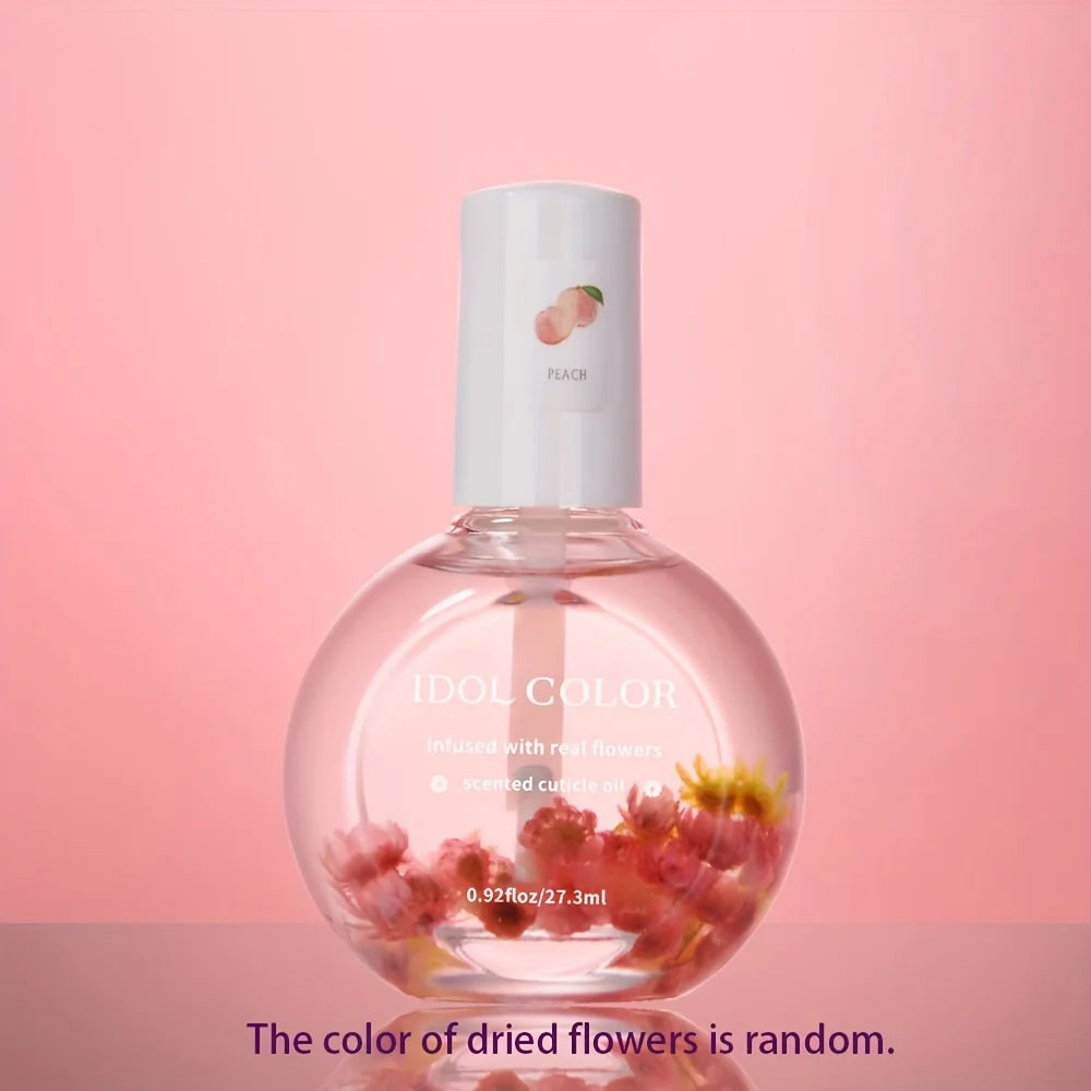 Dried Flower Cuticle Nutrition Oil – Nourishing Nail Treatment with Jojoba, Almond & Avocado | 27ml - Zenflow Active