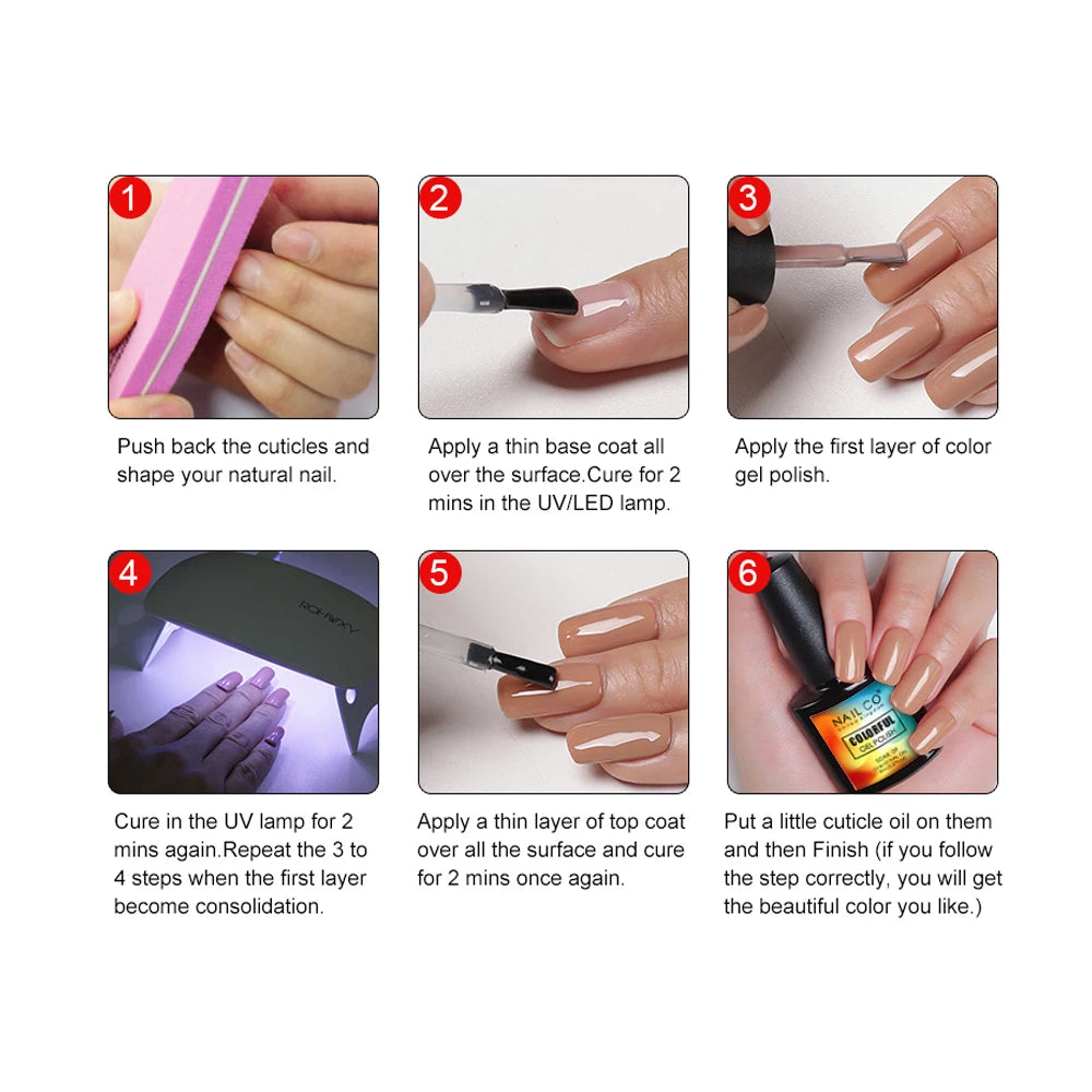 Gel Nail Polish 8ml – UV/LED Soak-Off Formula in 112+ Shades - Zenflow Active