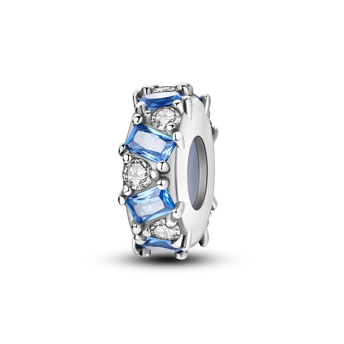Charms Original 925 Silver Blue Beads Fit Bracelet Pendant Diy For Woman Fine Jewelry - Zenflow Active