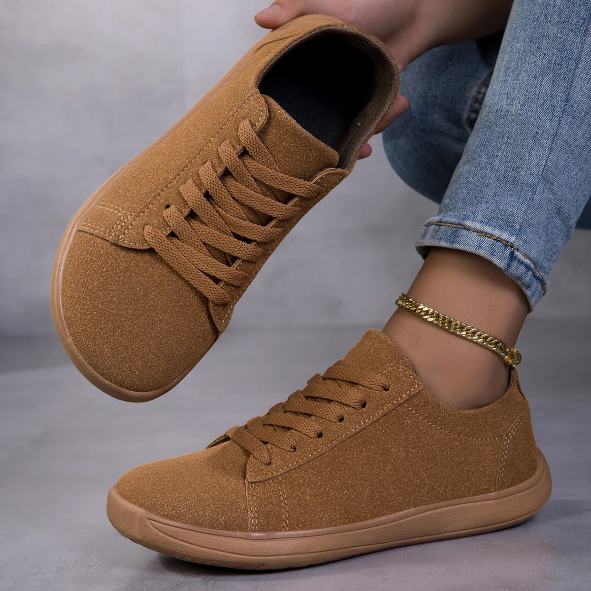 Unisex Wide-Fit Barefoot Minimalist Sneakers — Lightweight, Flat, Casual & Gym - Zenflow Active