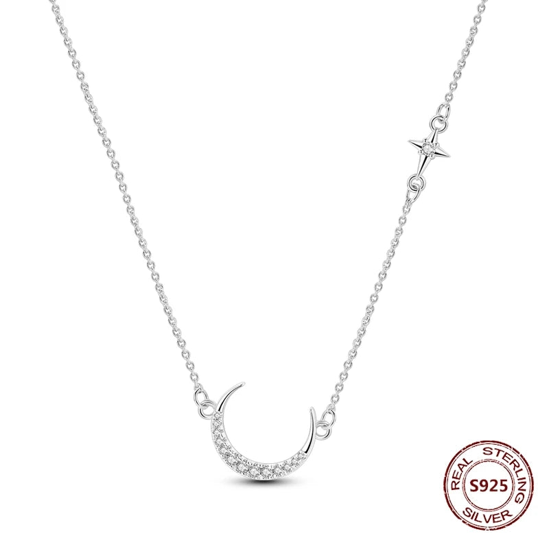 Butterfly Necklace 925 Sterling Silver Original Dragonfly Luminous Firefly Zircon Pendant Chain Link For Women Fine Jewelry Gift - Zenflow Active