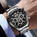 OLEVS 6654 Luxury Mens Watch Chronograph Automatic Mechanical Wristwatch - Zenflow Active