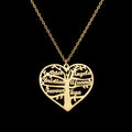 Acheerup Personalized Names Stainless Steel Necklace Custom 1-6 Names Family Life Tree Heart Chain Pendant Jewellery Women Gift - Zenflow Active