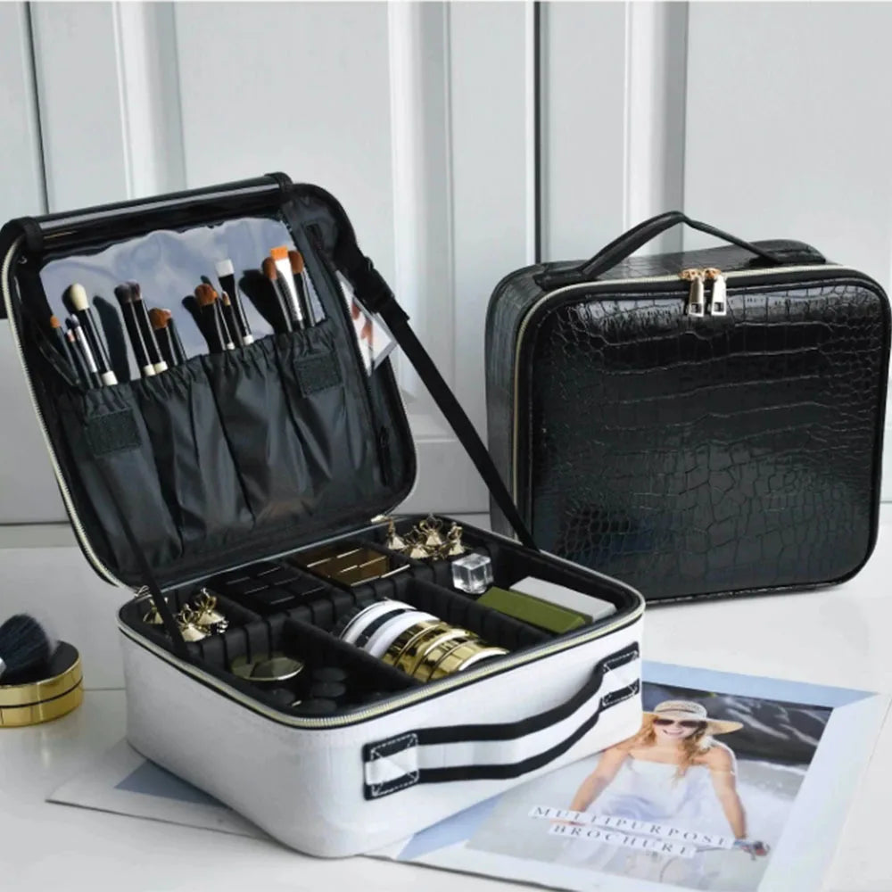 New Cosmetic Cases Organizer, Professional Makeup, Portable Travel Cosmetic Makeup Bag for Make up Artist, Zenflow Active