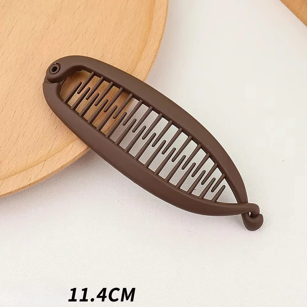 Matte Frosted Ponytail Banana Hair Clip - Zenflow Active