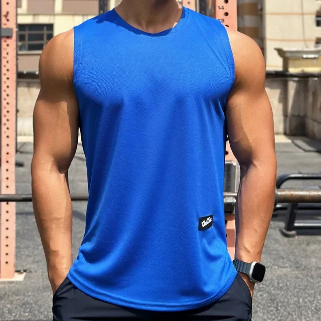 Men's Gym Tank top, Sleeveless Shirt, Breathable Sports Vest - Zenflow Active