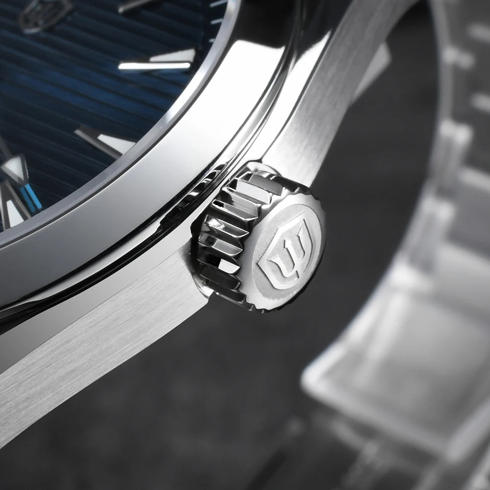 Watchdives WD0006 38mm Vintage Watch — VH31 Sweep Movement, Sapphire Crystal, BGW9 Luminous, 10 Bar - Zenflow Active