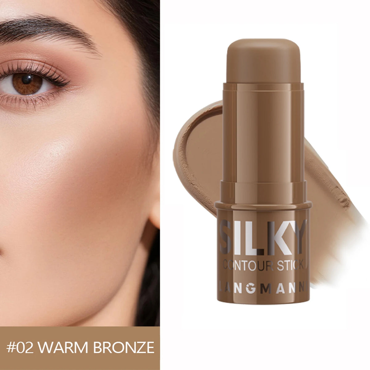 3-in-1 Contour, Bronze & Highlight Stick – Cream Formula - Zenflow Active